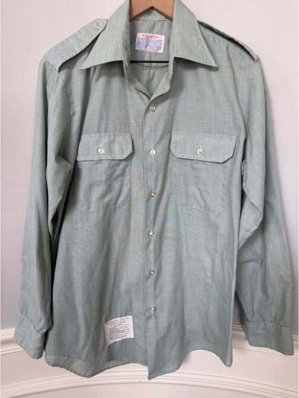 Creighton Pale Sage Green 415 Long Sleeve Shirt